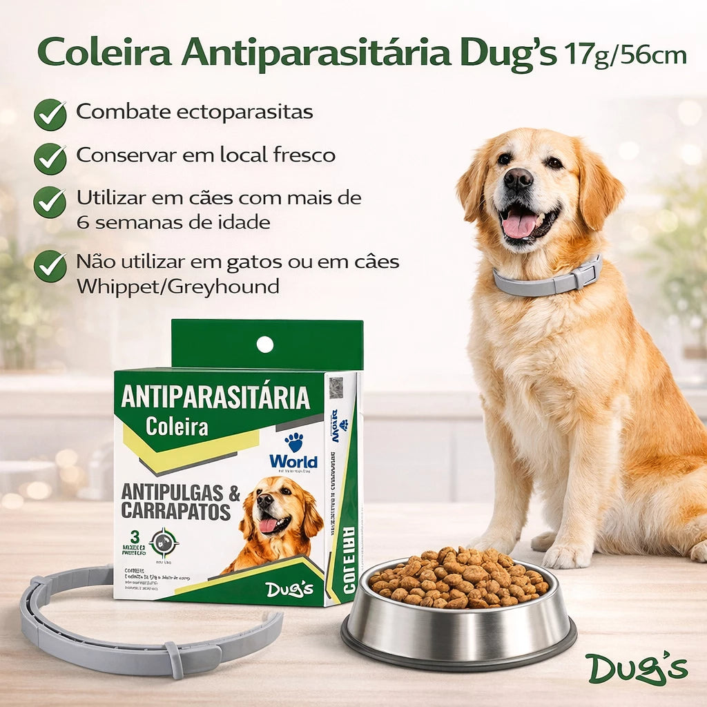 Coleira Antipulgas e Carrapatos para Cães